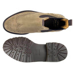 Il Gergo Kent Suede Wingtip Boots Dark Tabacco