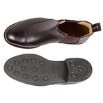 Il Gergo Knight Chelsea Boots Grain Coffee
