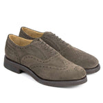 Il Gergo Lawyer Wingtip Suede Dark Brown