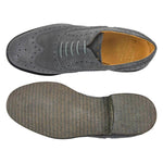 Il Gergo Lawyer Wingtip Suede Lavagna