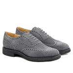 Il Gergo Lawyer Wingtip Suede Lavagna