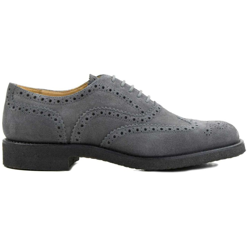 Il Gergo Lawyer Wingtip Suede Lavagna