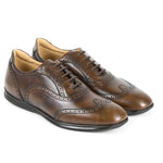 Il Gergo London Wingtip Shoes Polished Chestnut