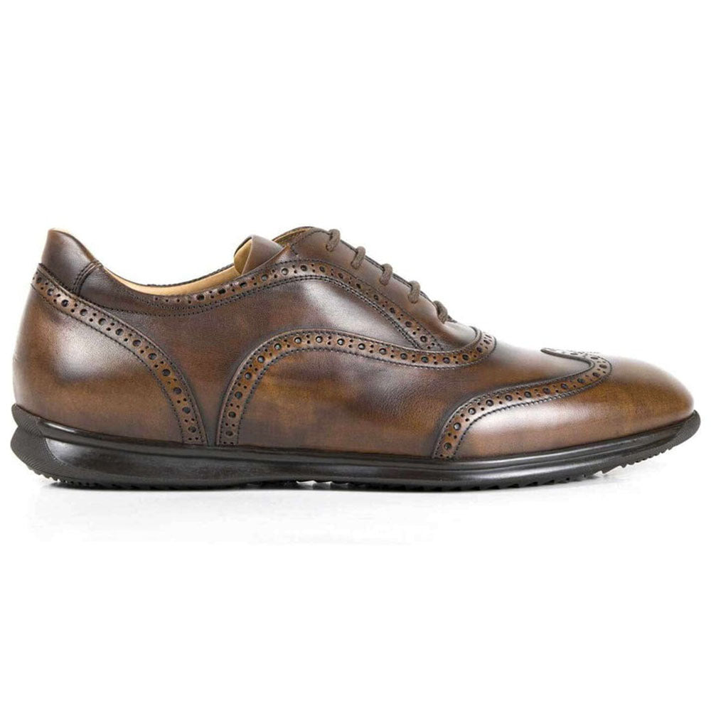 Il Gergo London Wingtip Shoes Polished Chestnut