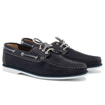 Il Gergo Nathan Boat Shoes Reversed Blue