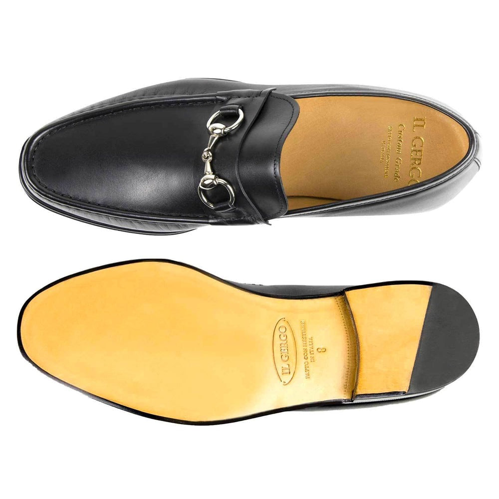 Il Gergo Nuccio Horsebit Loafers Polished Black