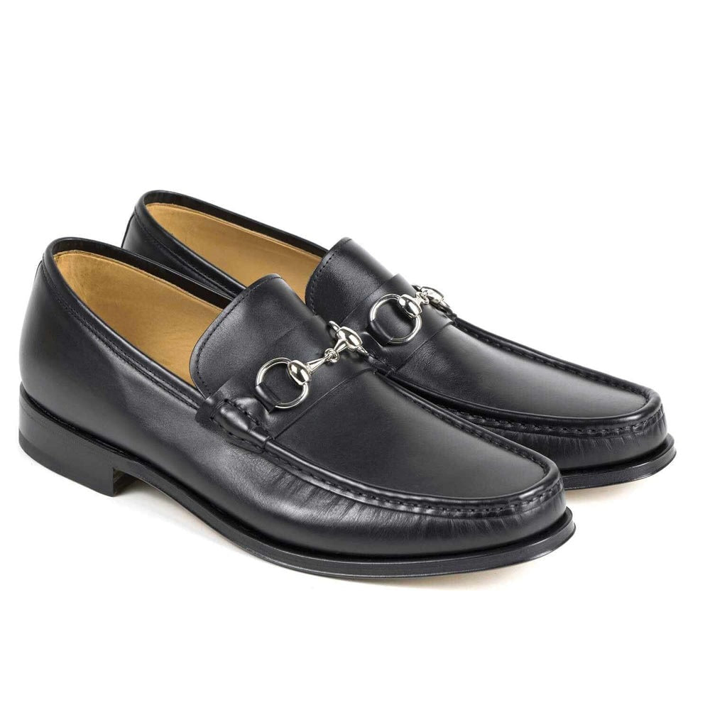 Il Gergo Nuccio Horsebit Loafers Polished Black