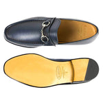 Il Gergo Nuccio Horsebit Loafers Polished Blue
