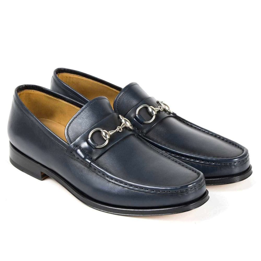 Il Gergo Nuccio Horsebit Loafers Polished Blue