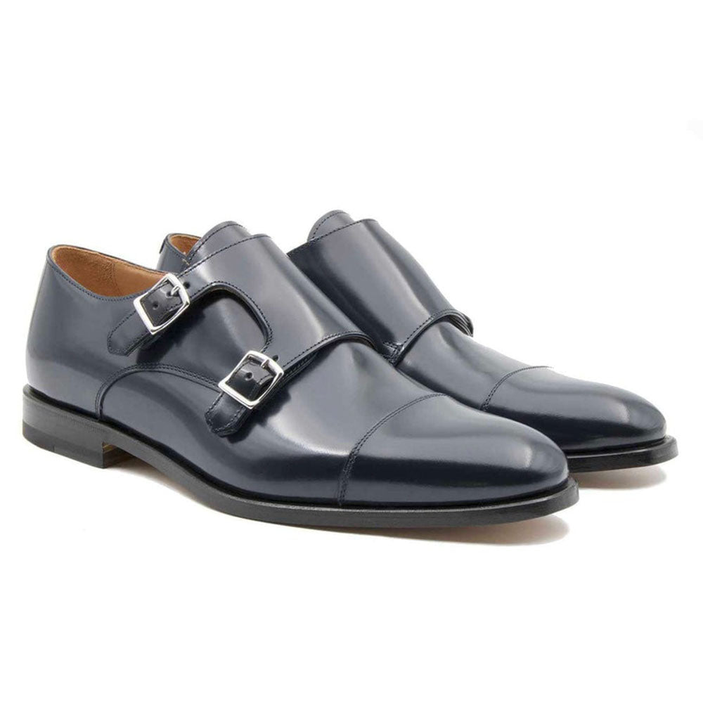 Il Gergo Officer Blake Double Monkstrap Book Blue