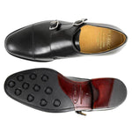 Il Gergo Officer Double Monkstrap Polished Black