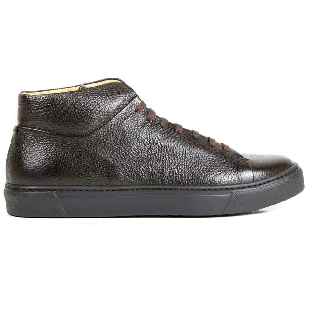 Il Gergo Rodio Hi-Top Sneakers Grain Coffee | MensDesignerShoe.com