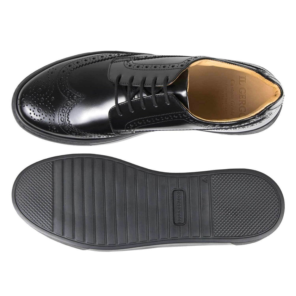 Il Gergo Sergeant Wingtip Sneakers Book Black