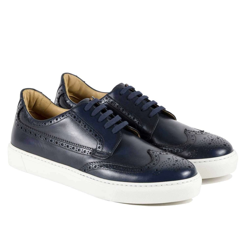 Il Gergo Sergeant Wingtip Sneakers Polished Blue