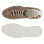 Il Gergo Shapo Sneakers Suede Tabacco Panna
