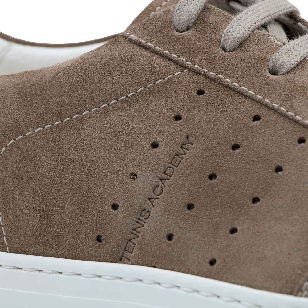 Il Gergo Shapo Sneakers Suede Tabacco Panna