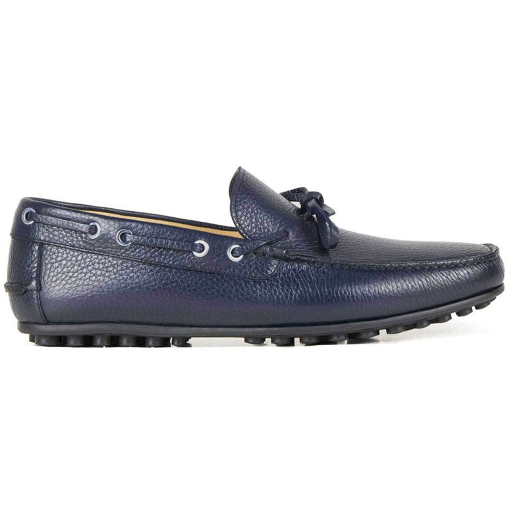 Il Gergo Shuma Driver Moccasin Grain Blue
