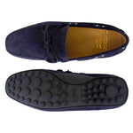 Il Gergo Shuma Driver Moccasin Suede Blue