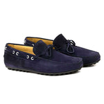 Il Gergo Shuma Driver Moccasin Suede Blue