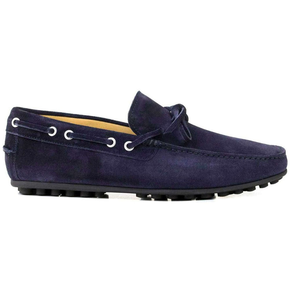 Il Gergo Shuma Driver Moccasin Suede Blue