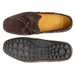 Il Gergo Shuma Driver Moccasin Suede Coffee