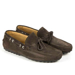 Il Gergo Shuma Driver Moccasin Suede Coffee