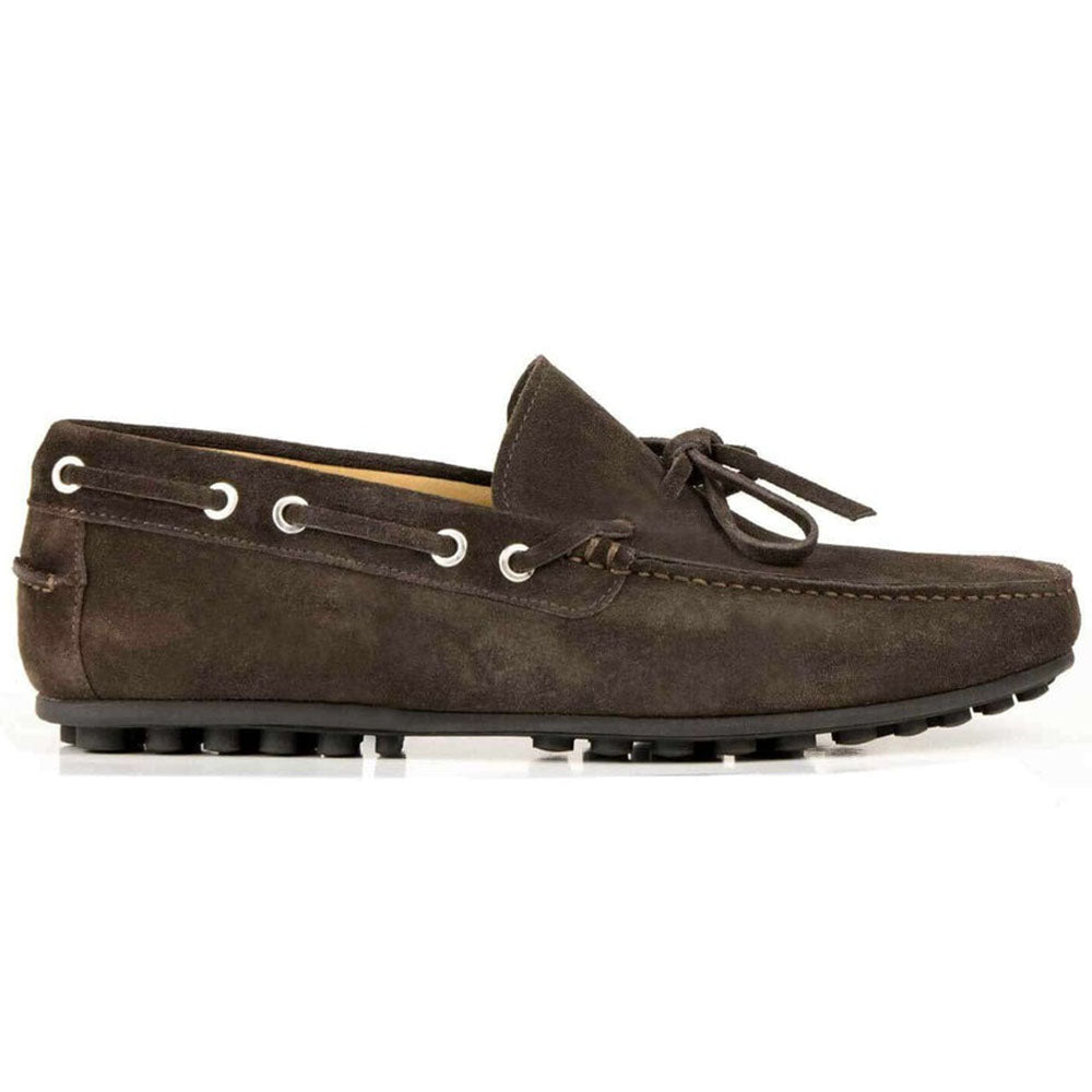 Il Gergo Shuma Driver Moccasin Suede Coffee