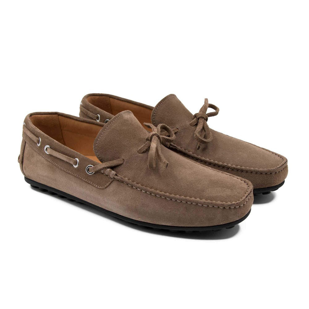 Il Gergo Shuma Driver Moccasin Suede Tabacco
