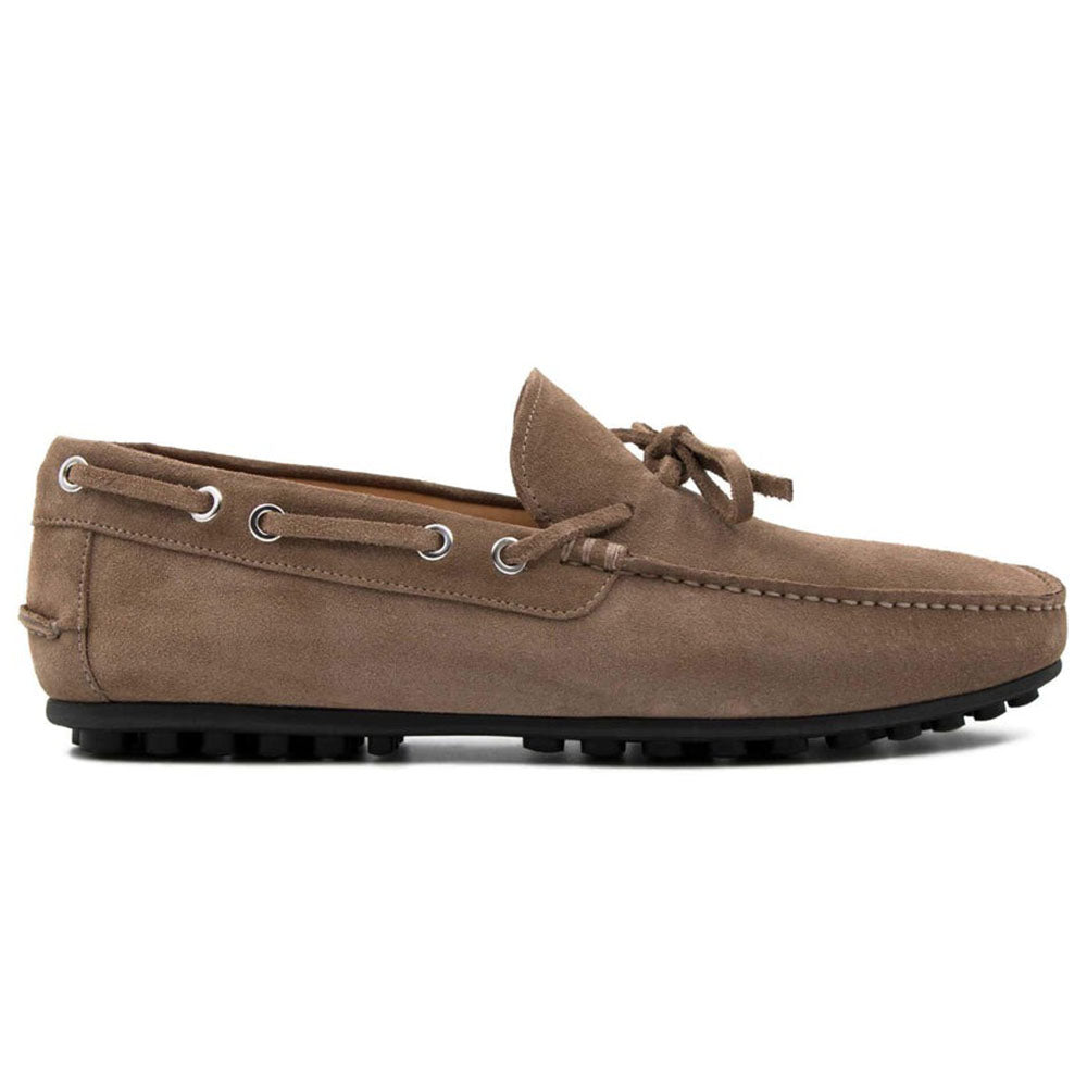 Il Gergo Shuma Driver Moccasin Suede Tabacco