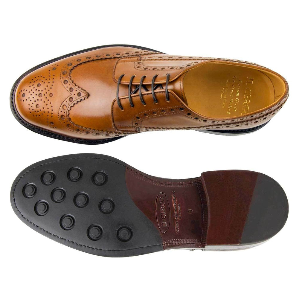 Il Gergo Supervisor Wingtip Brogues Brushed Ambra