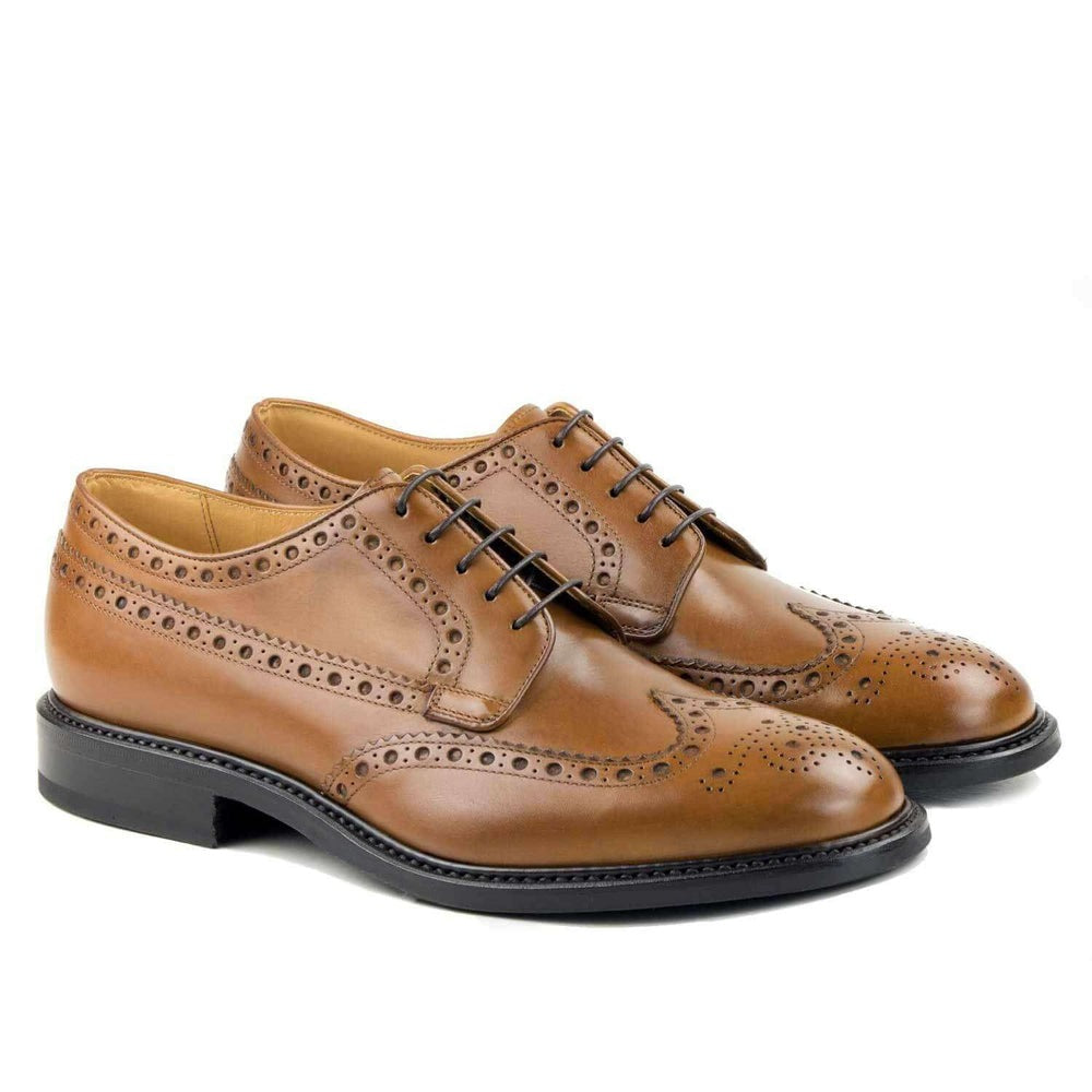 Il Gergo Supervisor Wingtip Brogues Brushed Ambra