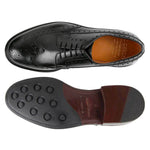 Il Gergo Supervisor Wingtip Brogues Polished Black