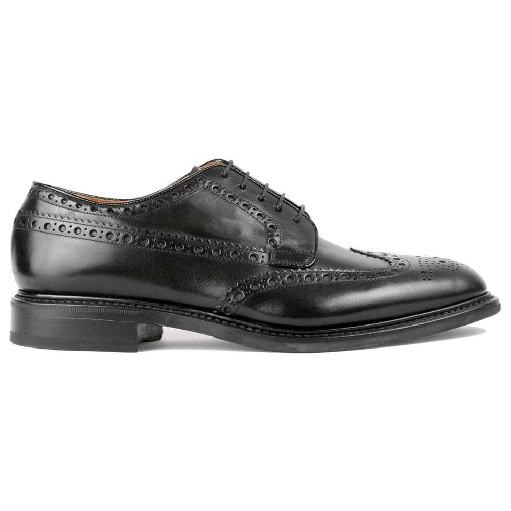 Il Gergo Supervisor Wingtip Brogues Polished Black