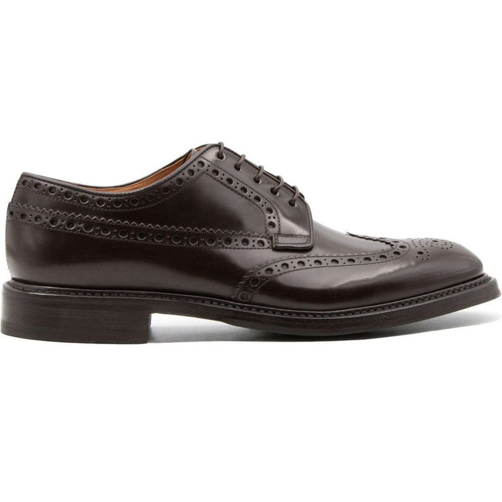 Il Gergo Supervisor Wingtip Brogues Shiny Coffee