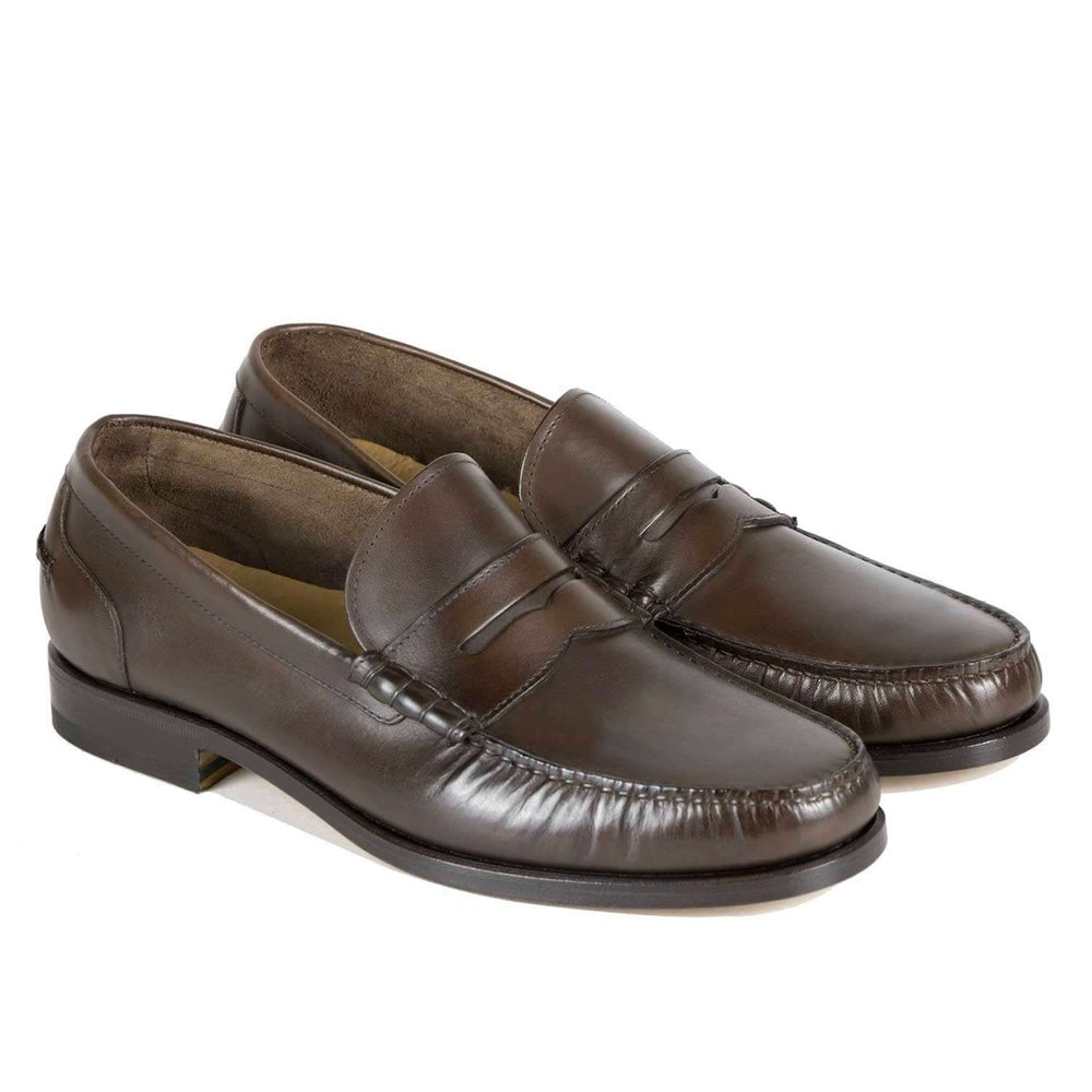 Il Gergo Tazzio Penny Loafers Brushed Dark Brown