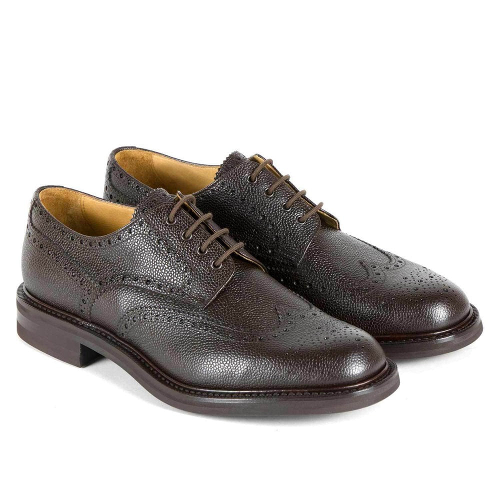 Il Gergo Tricky Wingtip Derby Grain Coffee