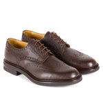 Il Gergo Tricky Wingtip Derby Grain Dark Brown
