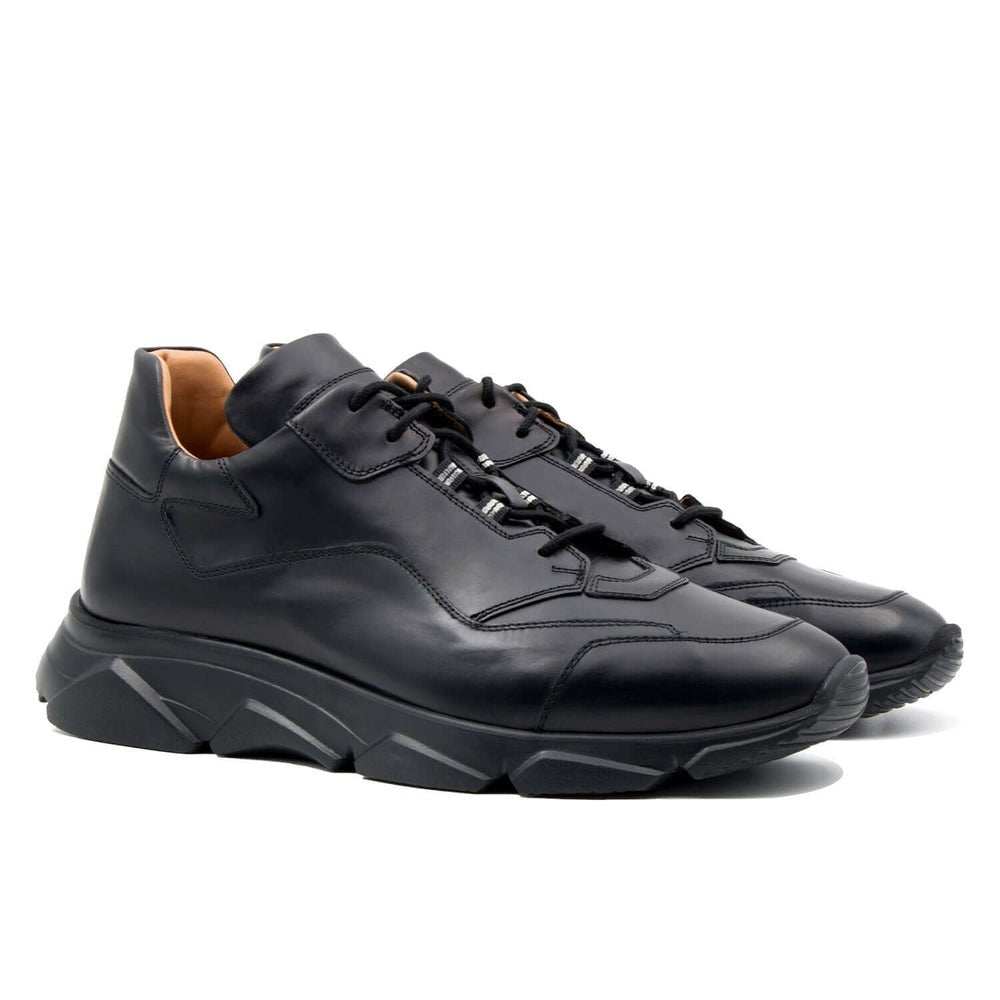 Il Gergo Zero Hi-Top Sneakers Calfskin Black