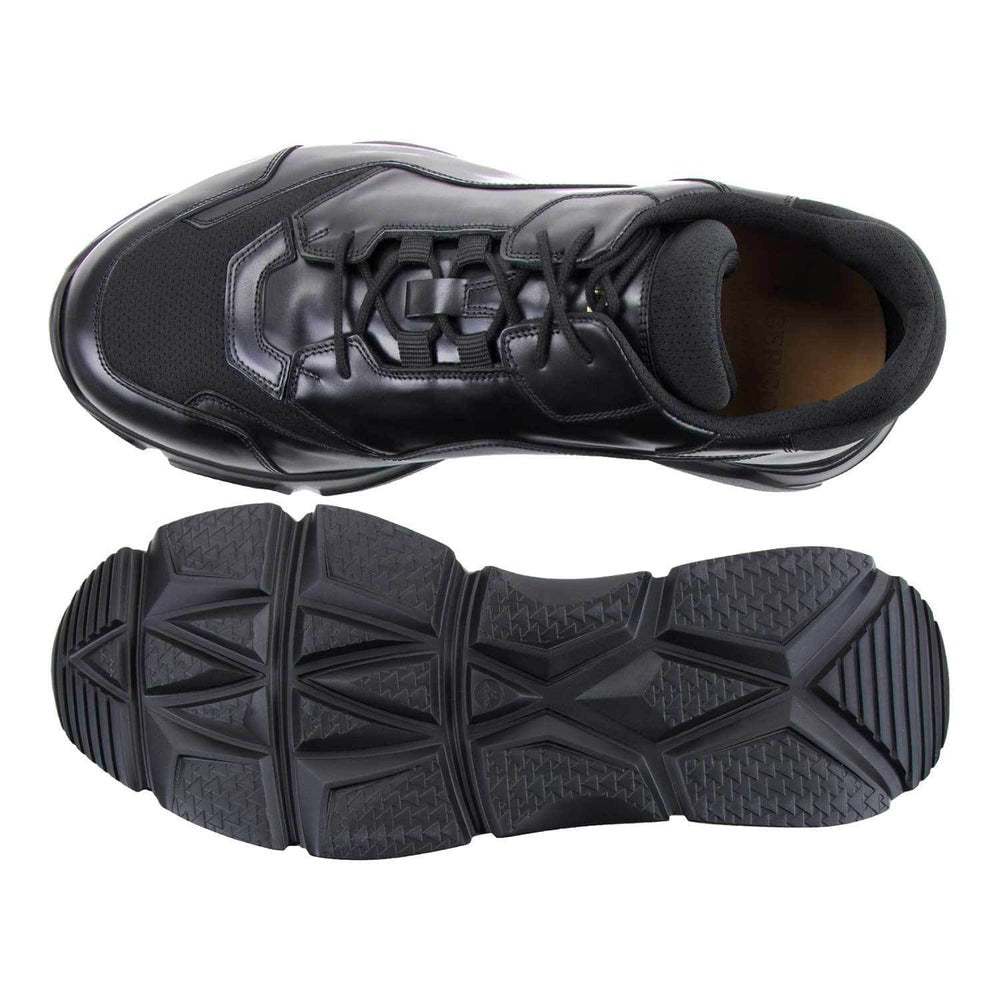 Il Gergo Zero Hi-Top Sneakers Calfskin/ Fabric Black