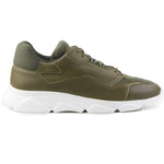 Il Gergo Zero Hi-Top Sneakers Calfskin/ Fabric Green