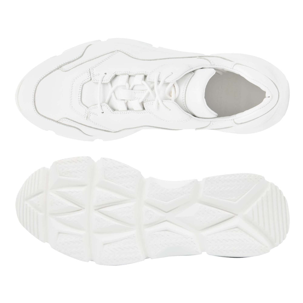 Il Gergo Zero Hi-Top Sneakers Calfskin White