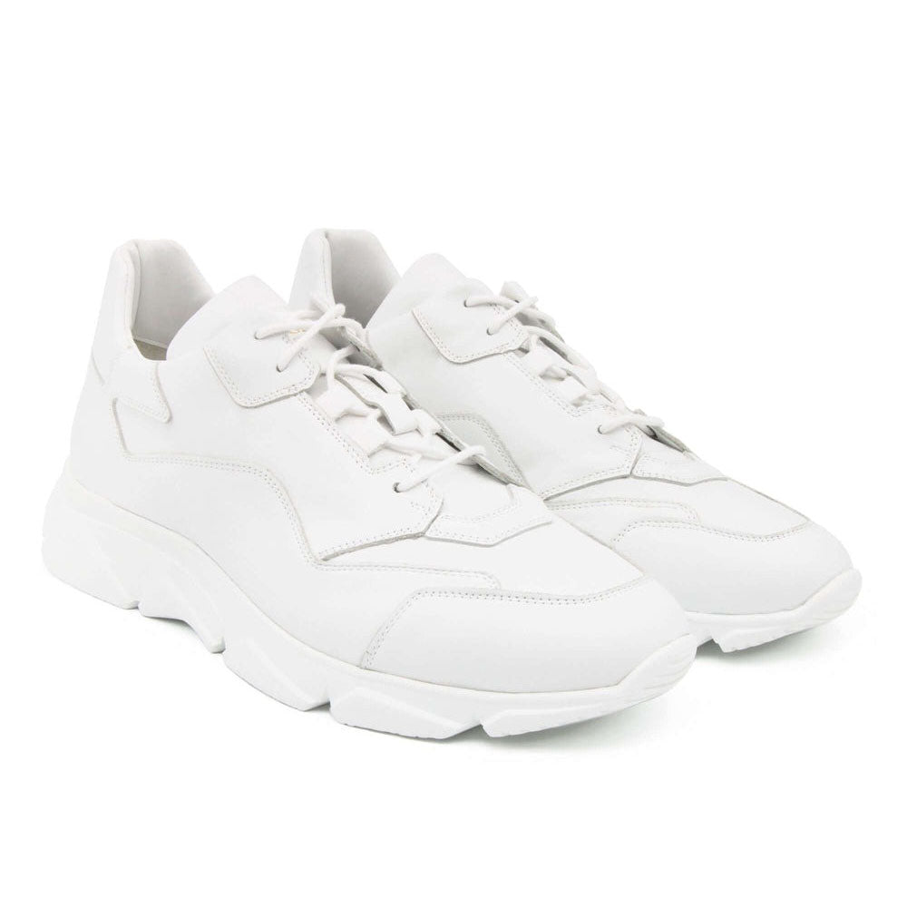 Il Gergo Zero Hi-Top Sneakers Calfskin White