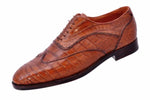 Ildiko Gal Calais Handmade Crocodile Wingtip Oxfords
