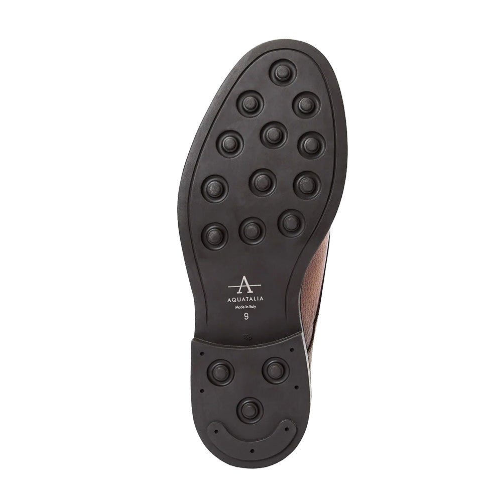Aquatalia Berlino Tumbled Leather Derby Cognac