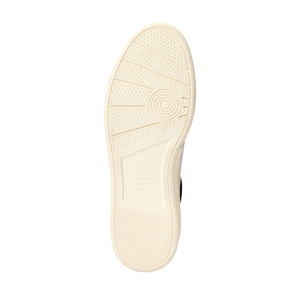 Aquatalia Brivio Leather Sneaker Black