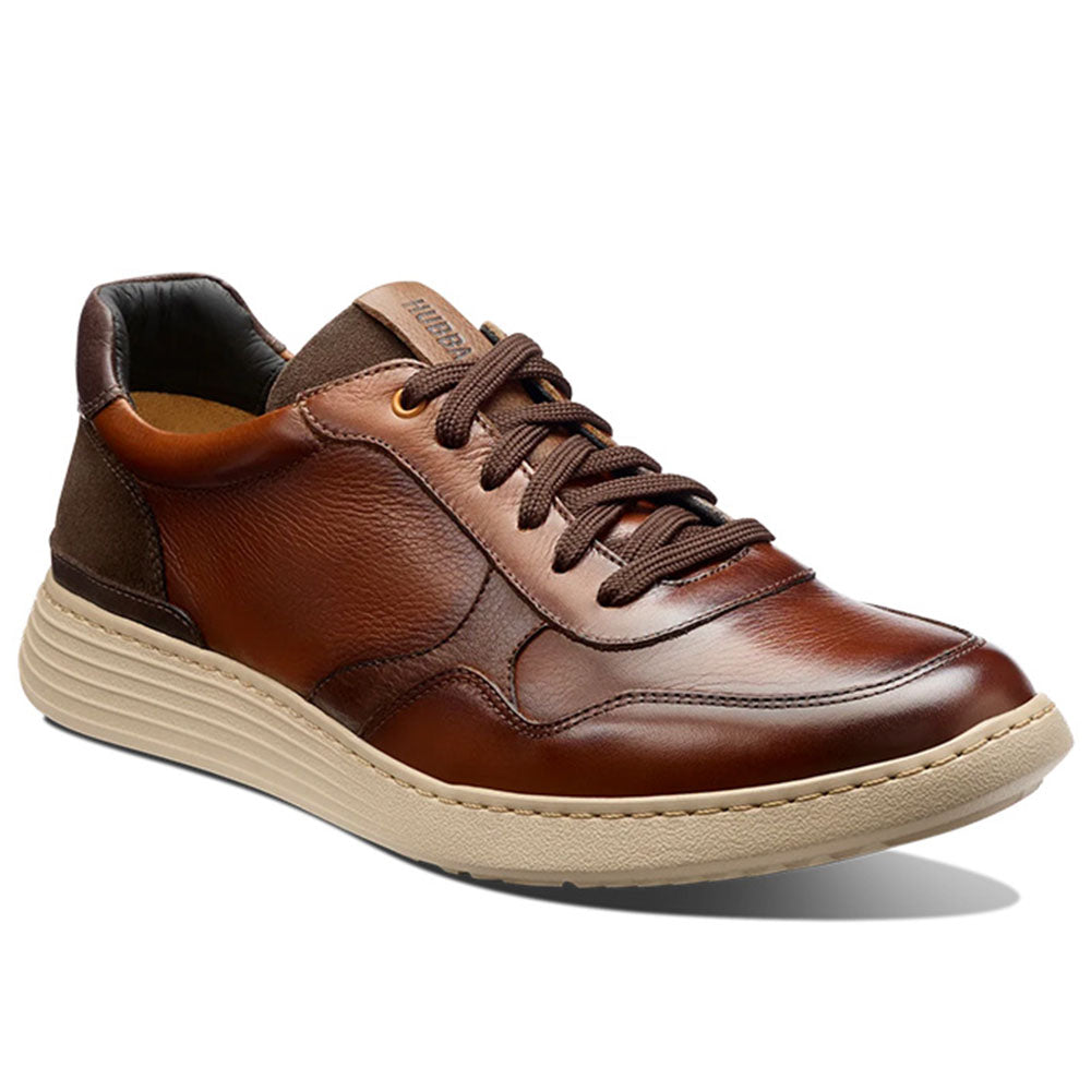 Samuel Hubbard Featherlight Napa & Leather Lace-Up Sneaker Bourbon