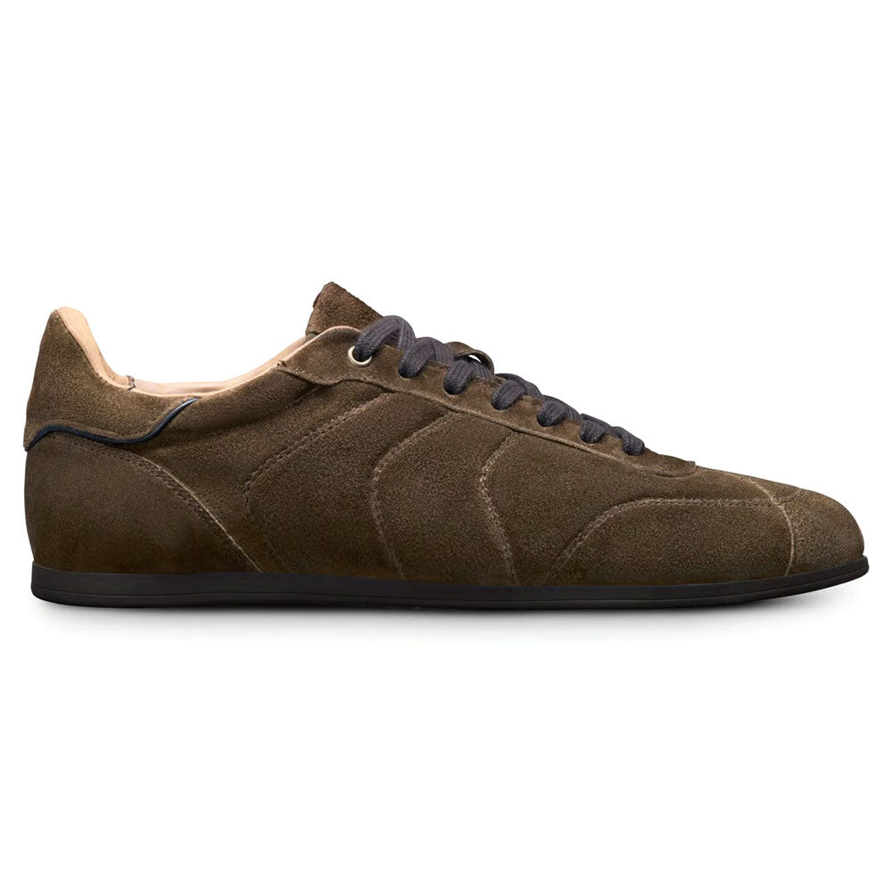 Allen Edmonds Aidan Suede Lace-Up Sneaker Dark Olive Green (9753)