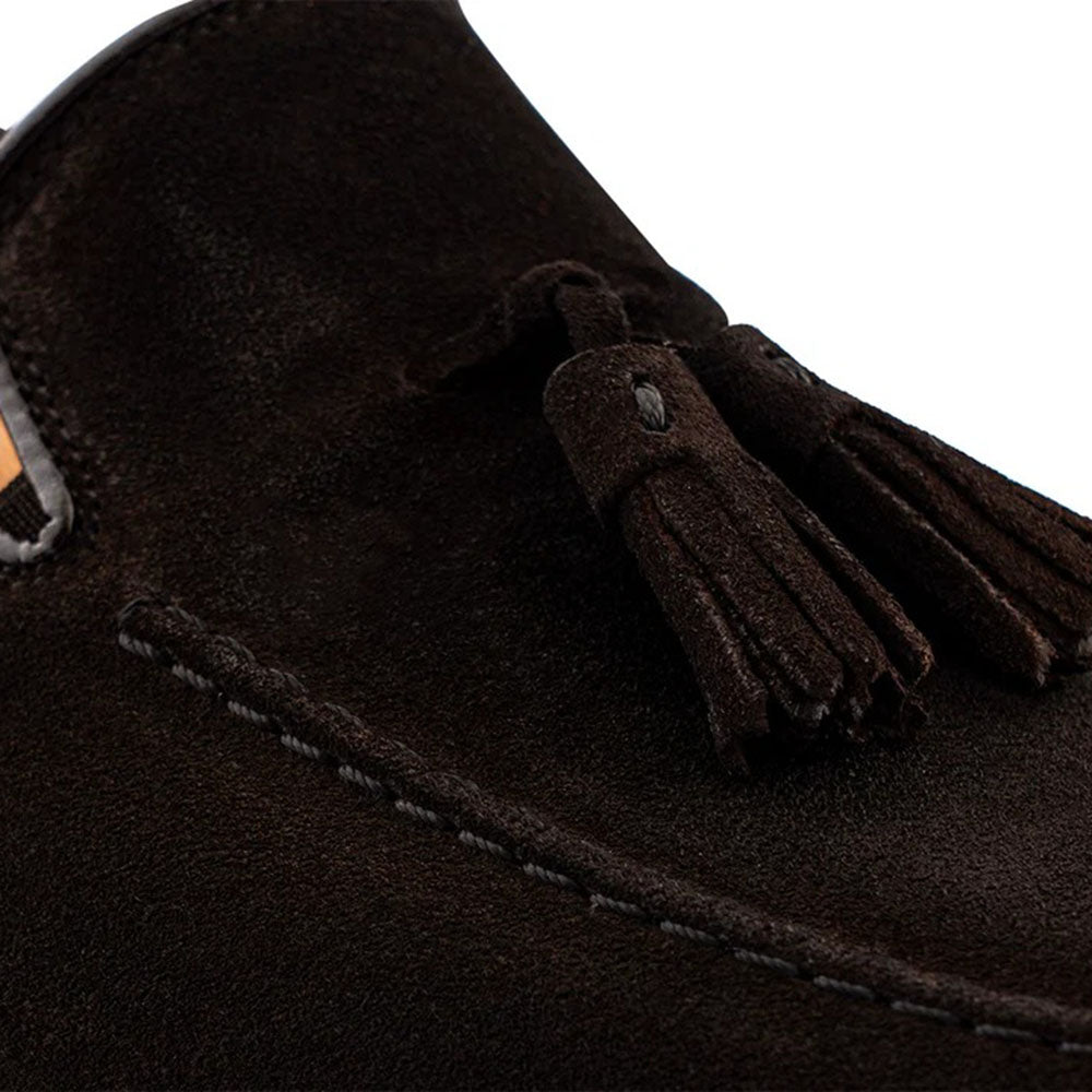 Harris Firenze 1913 Suede Tassel Moccasin Black