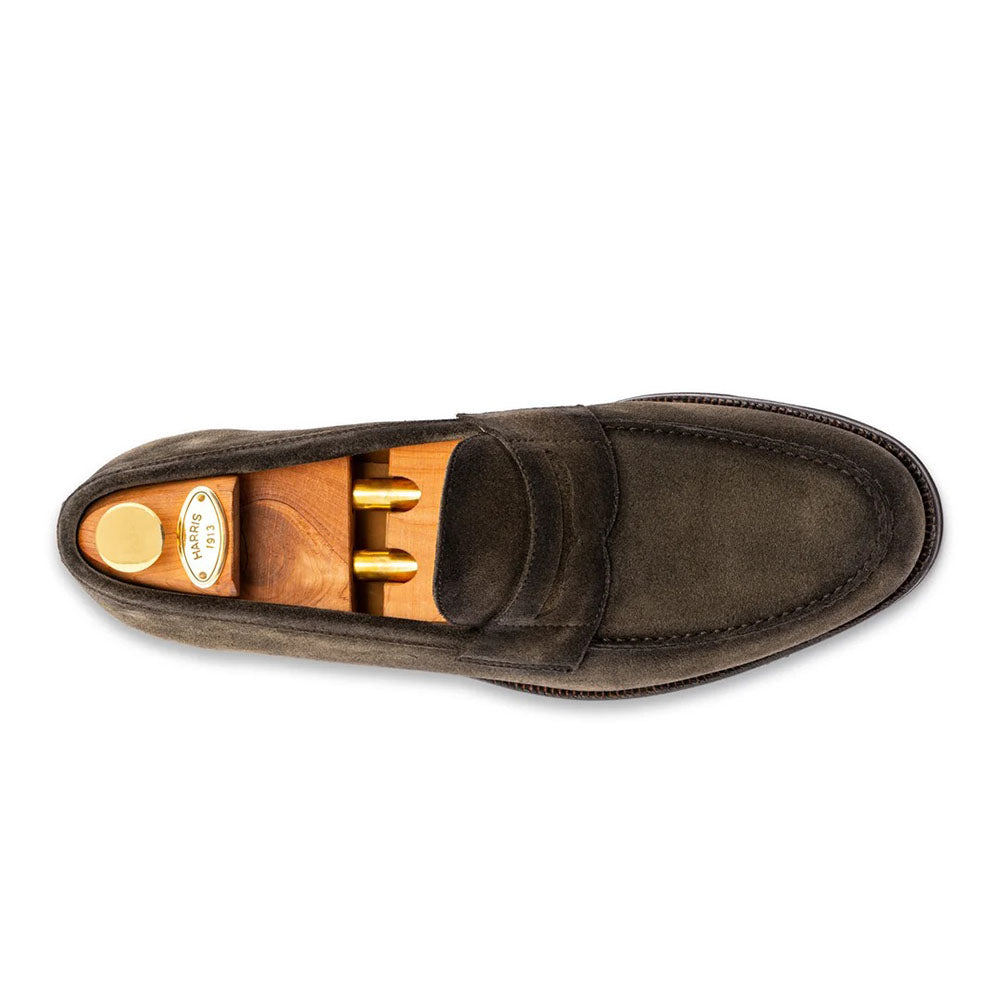 Harris Firenze 1913 Terni Suede Penny Moccasin Green