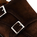 View product image 6: Harris Firenze 1913 Goya Suede Double Cap Toe Monk Strap Brown